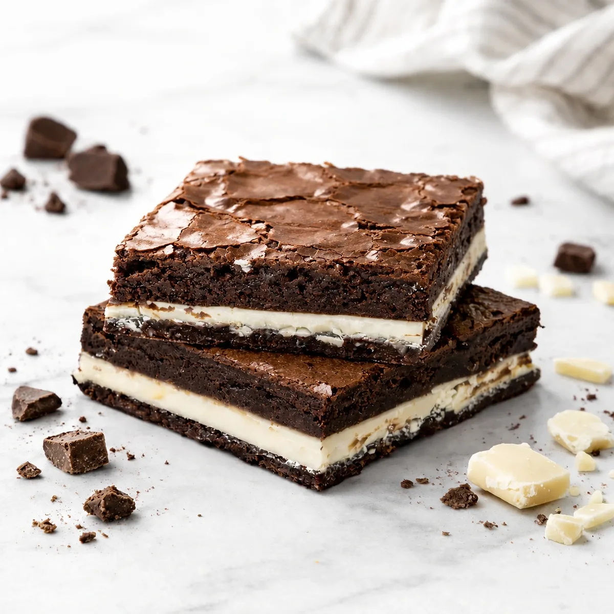 Beyaz çikolatalı brownie